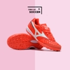 Giày Bóng Đá Mizuno Morelia Sala Đỏ Vạch Trắng Gót Đen TF