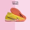 Giày Bóng Đá Nike Mercurial Superfly 9 Elite Vàng Vạch Hồng Cổ Cao TF