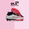 Giày Bóng Đá Nike Superfly 9 Elite Bạc Vạch Hồng Cổ Cao FG
