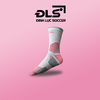 Tất thể thao chuyên dụng ĐINH LỰC SOCCER X NEVOR Có Đệm, Chống Trơn, Tránh Chấn Thương - TRẮNG HỒNG