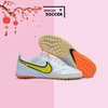 Giày Bóng Đá SF Nike Tiempo 9 React Pro Trắng Sữa Vạch Vàng TF