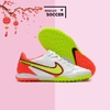 Giày Bóng Đá SF Nike React Tiempo Legend 9 Pro Trắng Vạch Vàng Gót Đỏ Bản Đẹp TF