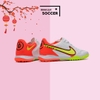 Giày Bóng Đá SF Nike React Tiempo Legend 9 Pro Trắng Vạch Vàng Gót Đỏ Bản Đẹp TF