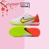 Giày Bóng Đá SF Nike React Tiempo Legend 9 Pro Trắng Vạch Vàng Gót Đỏ Bản Đẹp TF