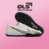 Giày Bóng Đá Nike Mercurial Vapor 15 Academy Trắng Vạch Đen Đế Đệm AIRZOOM Đế IC
