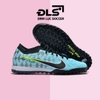 Giày Bóng Đá Nike Mercurial Vapor 15 Elite Xanh Biển Vạch Đen Gót Bạc TF