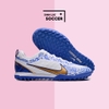 Giày Bóng Đá Nike Vapor 15 Pro CR7 Trắng Xanh Vạch Đồng TF
