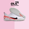Giày Bóng Đá Trẻ Em Nike Mercurial Vapor 15 Pro Trắng Gót Đỏ Vạch Đen Đế Đệm Air Zoom TF