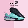 Giày Bóng Đá Trẻ Em Nike Mercurial Vapor 15 Pro Xanh Ngọc Gót Tím Đế Đệm Air Zoom TF