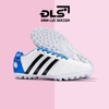 Giày Bóng Đá Wika 3 Sọc Toni Kroos Trắng Gót Xanh TF