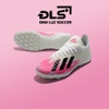 Giày Bóng Đá Adidas X 19.1 Uniforia Trắng Xám Hồng Vạch Đen TF