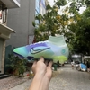 Giày Bóng Đá SF Nike Mercurial Superfly 8 Elite MDS005 Trắng Tím Xanh Ngọc Cổ Cao FG
