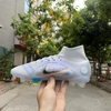 Giày Bóng Đá TQ Nike Mercurial 22 Superfly 8 Elite Trắng Xám Vạch Đen Cổ Cao FG