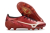 Giày Bóng Đá Mizuno Alpha III Elite Đỏ Vạch Trắng Lưỡi Gà Liền FG
