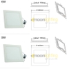 Đèn Downlight âm trần vuông siêu mỏng