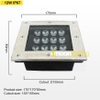 Đèn âm đất vuông IP67