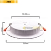 Đèn LED Downlight âm trần lõm chống chói