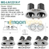 Đèn Spotlight đôi âm tai viền MG-LN1223-Fless