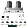 Đèn Spotlight Âm Trần Viền Mỏng Vuông Đôi MG- 100302P55-2