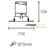 Đèn Spotlight âm trần tràn viền MG-100303T75