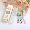 SET ĐŨA THÌA DĨA TẬP GẮP MISAN KÈM HỘP CAO CẤP
