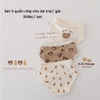 SET 3 QUẦN CHIP CHẤT LIỆU COTTON HOẠ TIẾT GẤU THỎ SIZE M