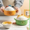 THỐ/ BÁT SỨ KÈM NẮP CAO CẤP HÌNH MÈO CUTE