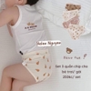 SET 3 QUẦN CHIP CHẤT LIỆU COTTON HOẠ TIẾT GẤU THỎ SIZE M