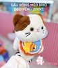 GẤU BÔNG MÈO NHỎ ĐEO YẾM
