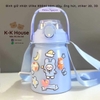 BÌNH GIỮ NHIỆT ULIKE 800ML KÈM DÂY, ỐNG HÚT, STIKER 2D, 3D