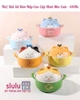 THỐ/ BÁT SỨ KÈM NẮP CAO CẤP HÌNH MÈO CUTE