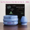SET PHA MATCHA 2 MÓN BÁT CÁT VÂN TO - 170G