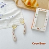 BỘ THÌA DĨA COCO BEAR CAO CẤP ( CÓ THỂ BẺ CONG CHO BÉ TẬP XÚC ) (8M+)