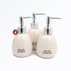 (250ml) Bình đựng dầu gội sữa tắm nước rửa tay khách sạn bằng sứ Bát Tràng cao cấp - dáng trứng trắng