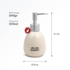 (250ml) Bình đựng dầu gội sữa tắm nước rửa tay khách sạn bằng sứ Bát Tràng cao cấp - dáng trứng trắng