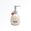 (250ml) Bình đựng dầu gội sữa tắm nước rửa tay khách sạn bằng sứ Bát Tràng cao cấp - dáng trứng trắng