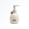 (250ml) Bình đựng dầu gội sữa tắm nước rửa tay khách sạn bằng sứ Bát Tràng cao cấp - dáng trứng trắng