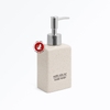 (210ml) Bình sứ đựng nước rửa tay, dầu gội, sữa tắm cho nhà tắm sang trọng - dáng chữ nhật