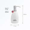 (300ml) Bình đựng dầu gội, sữa tắm, dầu xả, rửa tay bằng sứ Bát Tràng cao cấp - dáng xoài