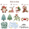 Hình ủi nhiệt - chủ đề NOEL - dùng bàn ủi ép hình lên áo đơn giản, không phai màu, giặt máy vô tư