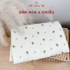 Vải cotton gân Hoa nhí xinh xắn cho mẹ và bé mặc 4 mùa.
