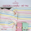 4C | Cotton 4c kẻ sọc cho bé trai, bé gái, bố mẹ, mịn mát sờ là thích, mặc là mê