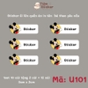 Sticker in tên bé theo yêu cầu - mẫu mới cập nhật