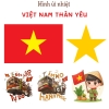 Hình ủi nhiệt - chủ đề VIỆT NAM THÂN YÊU -ủi áo thun, áo dài,....