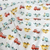 4c | Vải thun cotton co giãn 4 chiều họa tiết ô tô siêu đang yêu cho bé trai