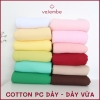 PC | Vải thun cotton PC màu trơn co giãn 2 chiều và 4 chiều, chất dày và dày vừa may sơ sinh đến bố mẹ