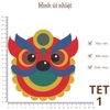 TET | Hình ủi nhiết chủ đề TẾT, ủi các loại vải cotton, thô,... giặt máy vô tư, bền màu
