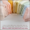 Vải thun cotton co giãn 2 chiều, 35k/m, chất mỏng mềm, thấm hút, may quần áo mùa hè cho sơ sinh, trẻ nhỏ