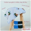 Vải thun cotton mỏng mát, may quần áo mặc hè cho bé