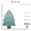 Hình ủi nhiệt - chủ đề NOEL - dùng bàn ủi ép hình lên áo đơn giản, không phai màu, giặt máy vô tư